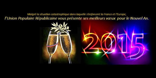 Meilleurs vœux pour 2015 à toutes et à tous !