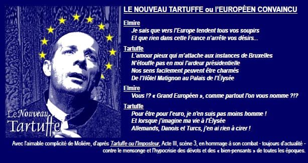 Le nouveau Tartuffe ou l'européen convaincu